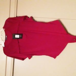 Fashion nova body blouse burgundy color